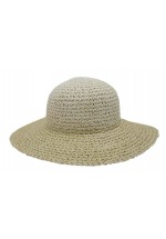 Women's Paper Crochet Straw Hat