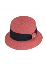 Women's Paper Straw Cloche Hat
